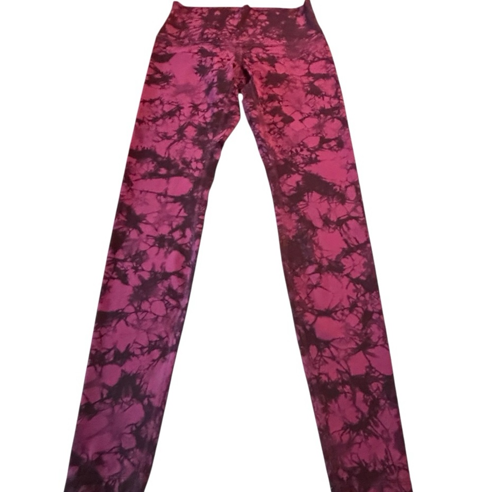 Lululemon -Wunder Under Pant (Hi-Rise)- Shibori Darkest Magenta Black - 10 - EUC - Picture 3 of 15